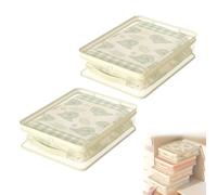 See-Through Closet Organizer Storage Bags, 2026 New Plastic Clear Storage Bags for Clothes, Transparent Mesh Fabric for Dust and Moisture Protection, with Easy-Glide Zipper for Clothes Bedding (2pcs)