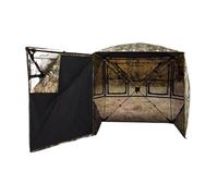See-Through Oxford Fabric Hunting Blind Tent with One Bedroom Structure Side Door Opening Camouflage Camping