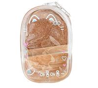 See Through PVC Locket Styles Organized Pouches Portable Toy Carrier For Children's Collectibles Keys School Supplies Practical Student Essential Keyring Bag