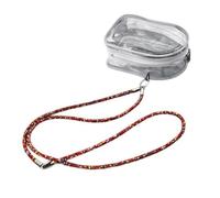 See-Through PVC Waist Pack for Phone Wallet Keys Detachable Strap Compact Carrier for Hiking Concerts Hands-Free Convenience Clear Doll Storage Pouches with Rope