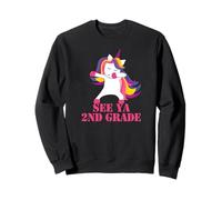 SEE YA 2nd GRADE DABBING UNICORN Second Grade Kids Meme Sweatshirt
