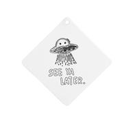 See Ya Later Aliens Spaces Car Air Freshener Aromatherapy Tablet Hanging Decor for Rearview Mirror Dorm
