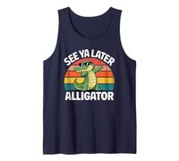 See Ya Later Alligator Gator in Sunglasses Graphic Art Tank Top