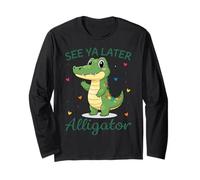 See Ya Later Alligator Playful Cute Crocodile Lover Long Sleeve T-Shirt