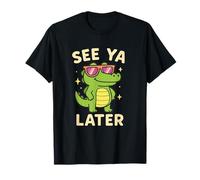 See Ya Later Gator Funny Crocodile Sunglasses Goodbye Vibes T-Shirt