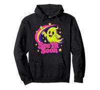 See Ya Soon Moon Cute Spooky Halloween Stars Kawaii Pullover Hoodie