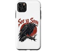 See Ya Soon Raven Crow Red Moon Halloween Horror Case for iPhone 11 Pro Max