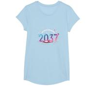 See You at Graduation 2037: Futuristic Cosmic Celebration T-Shirt, Girls, Baby Blue, XS