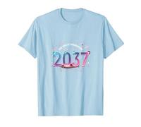 See You at Graduation 2037: Futuristic Cosmic Celebration T-Shirt, Men, Baby Blue, 3XL