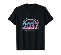See You at Graduation 2037: Futuristic Cosmic Celebration T-Shirt, Men, Black, 3XL