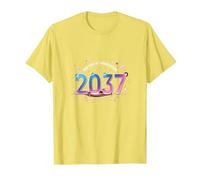See You at Graduation 2037: Futuristic Cosmic Celebration T-Shirt, Men, Lemon, 3XL