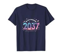 See You at Graduation 2037: Futuristic Cosmic Celebration T-Shirt, Men, Navy, 3XL