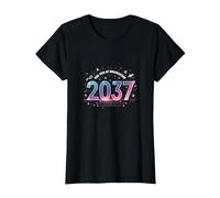 See You at Graduation 2037: Futuristic Cosmic Celebration T-Shirt, Women, Black, 3XL