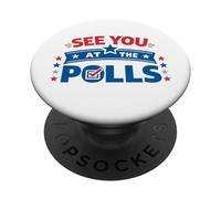 See You At The Polls Patriotic Voting Rights PopSockets Adhesive PopGrip