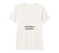 See You in September Subtle Baby Pregnancy Announcement Premium T-Shirt