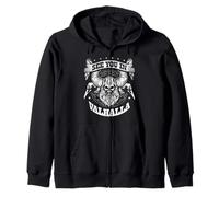 See You In Valhalla Scandinavian Pagan Norse Viking Zip Hoodie