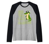 See You Later Alligator for Laid-Back Kids and Adults Summer Raglan Baseball Tee