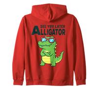 See You Later Alligator Funny Pun Gator Crocodile Zip Hoodie