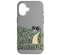 See You Later Alligator Swamp Crocodile Goodbye Reptile Kids Case for iPhone 16