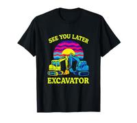 See You Later Excavator - Retro Digger Fun T-Shirt