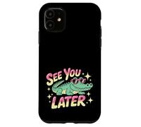 See You Later Gator - Retro Pastel Cartoon Pun Case for iPhone 11