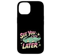 See You Later Gator - Retro Pastel Cartoon Pun Case for iPhone 14