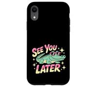 See You Later Gator - Retro Pastel Cartoon Pun Case for iPhone XR