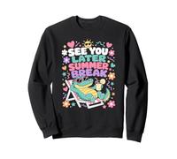 See You Later Summer Break Alligator Back To School Sweatshirt