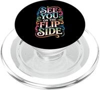See You On The Flip Side Retro Goodbye Farewell - PopSockets PopGrip for MagSafe