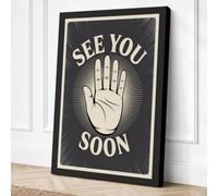 See You Soon Vintage Canvas Wall Art Print 30x20 Inch (76 x 51 cm)