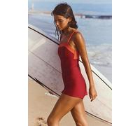 Seea Bolinas Surf One-Piece at Free People in Burgundy Combo, Size: Small - female