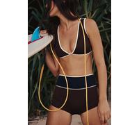 Seea Darla Top at Free People in Cappuccino/Black, Size: Large - female