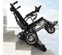 SEEANN Electric Stair Lifts Chair, Mobile Portable Stair Wheelchair Lift, Folding Lightweight Electric Stair Climbing Wheelchair for Elderly, Load 330 Lbs