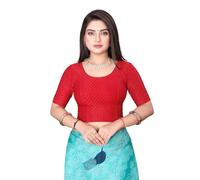 SEEANS Cotton Fabric Readymade Full Stretchable Blouse for Women