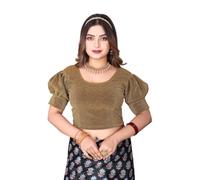 SEEANS Polyester Readymade Full Stretchable Blouse for Women