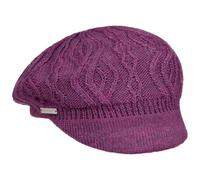 Seeberger Annelie Knit Newsboy Cap Women - Flat hat Peaked caps with Peak, Lining Winter Autumn-Winter