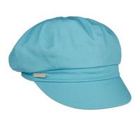 Seeberger Azalee Newsboy Cap Cotton (One Size - Light Blue)