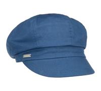 Seeberger Azalee Newsboy Cap Women - Cotton Summer with Peak, Lining Spring-Summer - One Size Blue