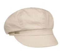Seeberger Azalee Newsboy Cap Women - Cotton Summer with Peak, Lining Spring-Summer - One Size Beige
