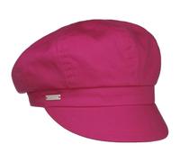 Seeberger Azalee Newsboy Cap Cotton (One Size - Fuchsia)