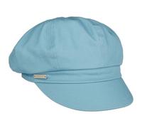 Seeberger Azalee Newsboy Cap Women - Cotton Summer with Peak, Lining Spring-Summer - One Size Light Blue