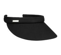 Seeberger Azalee Women’s Visor, Cotton Sun Visor, Sun Protection, beach visor - Black - One size