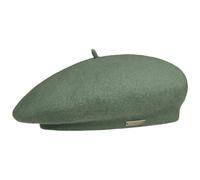 Seeberger Classic Uni Milled Wool Beret Winter (One Size - Light Green)