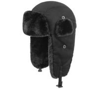 Seeberger Finola Trapper Hat Winter Beanie Lapeer (M (56-57 cm) - Black)