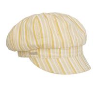 Seeberger Fresh Stripes Newsboy Cap Peaked caps Cotton (One Size - Yellow)