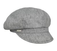 Seeberger Light Summer Newsboy Cap Peaked caps Baker boy hat (One Size - Grey)