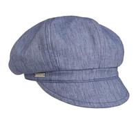 Seeberger Light Summer Newsboy Cap Women - Baker boy hat Peaked caps with Peak Spring-Summer - One Size Navy