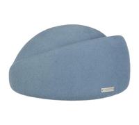 Seeberger Pillbox Wool Felt Hat Women - Autumn Summer Spring Winter All-Season - One Size Blue