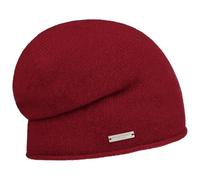 Seeberger Rolled Edge Cashmere Beanie Knit Long (One Size - Bordeaux)