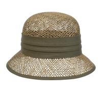 Seeberger Seagrass Straw Cloche Hat Women - Beach Sun Garden Summer Spring-Summer - One Size Olive